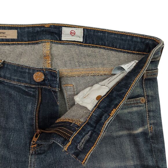 AG Adriano Goldschmied The Stilt Cigarette Leg Jeans Womens 28 Blue Stretch - Picture 4 of 11